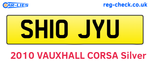 SH10JYU are the vehicle registration plates.