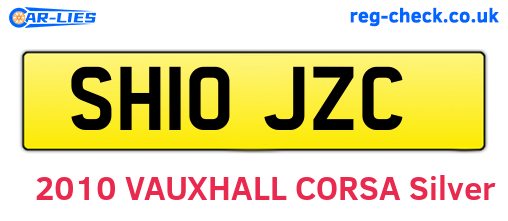 SH10JZC are the vehicle registration plates.