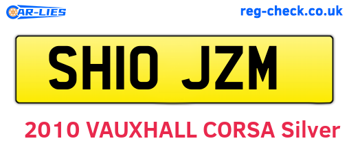 SH10JZM are the vehicle registration plates.