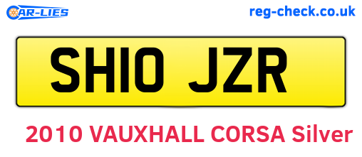 SH10JZR are the vehicle registration plates.