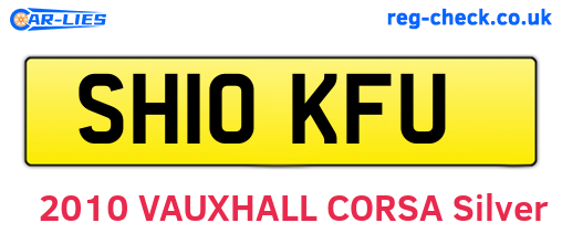 SH10KFU are the vehicle registration plates.