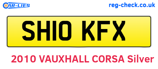 SH10KFX are the vehicle registration plates.