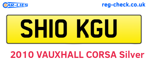SH10KGU are the vehicle registration plates.