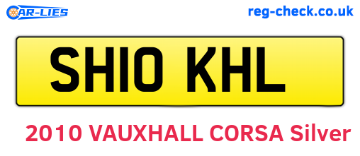 SH10KHL are the vehicle registration plates.