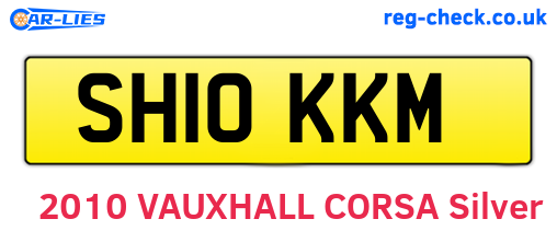 SH10KKM are the vehicle registration plates.