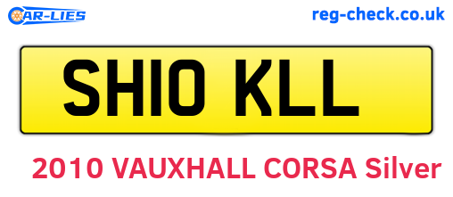 SH10KLL are the vehicle registration plates.
