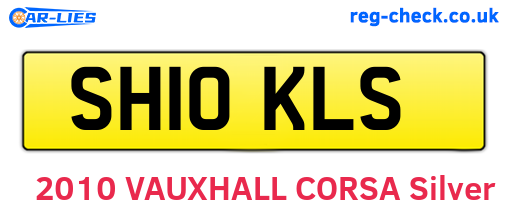 SH10KLS are the vehicle registration plates.