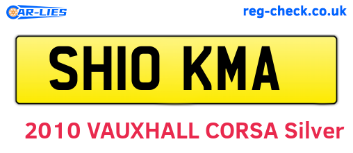 SH10KMA are the vehicle registration plates.