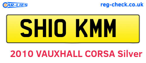 SH10KMM are the vehicle registration plates.