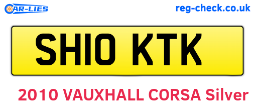 SH10KTK are the vehicle registration plates.