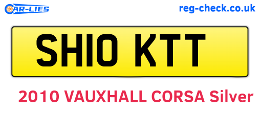SH10KTT are the vehicle registration plates.