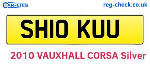 SH10KUU are the vehicle registration plates.