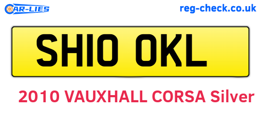 SH10OKL are the vehicle registration plates.