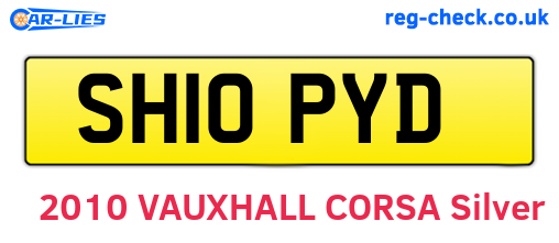 SH10PYD are the vehicle registration plates.