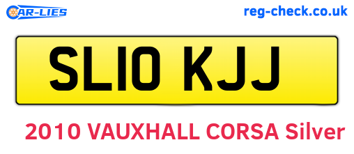 SL10KJJ are the vehicle registration plates.