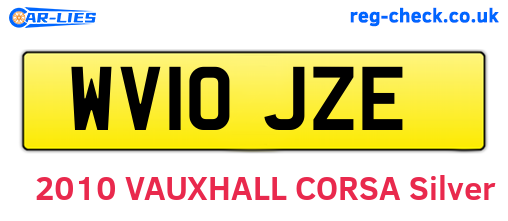 WV10JZE are the vehicle registration plates.