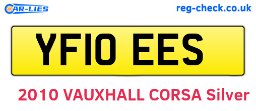 YF10EES are the vehicle registration plates.