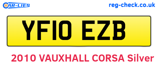 YF10EZB are the vehicle registration plates.