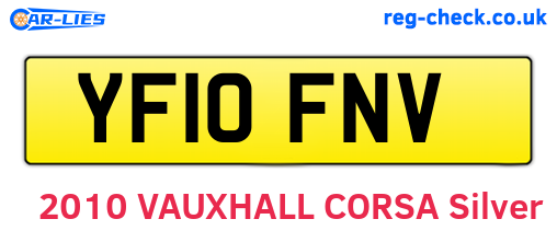 YF10FNV are the vehicle registration plates.
