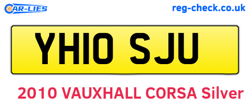 YH10SJU are the vehicle registration plates.