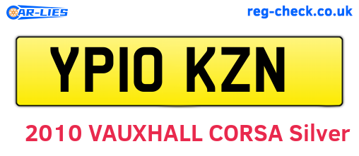 YP10KZN are the vehicle registration plates.