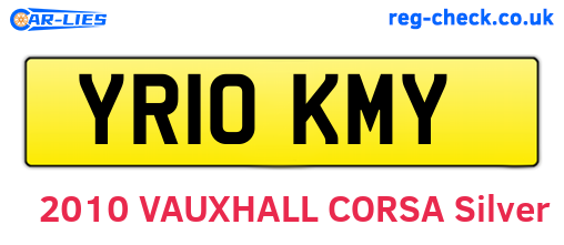YR10KMY are the vehicle registration plates.