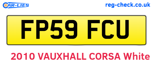 FP59FCU are the vehicle registration plates.