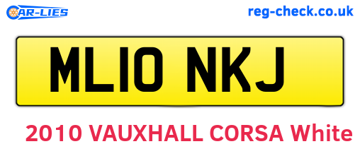 ML10NKJ are the vehicle registration plates.