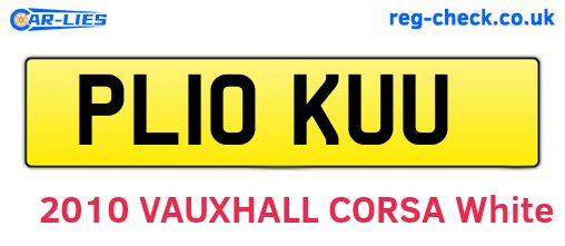 PL10KUU are the vehicle registration plates.