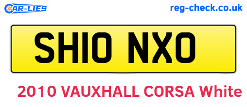 SH10NXO are the vehicle registration plates.