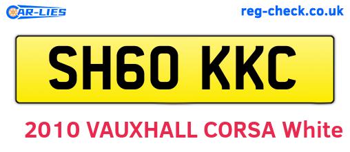 SH60KKC are the vehicle registration plates.