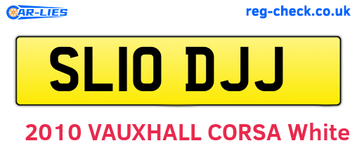 SL10DJJ are the vehicle registration plates.