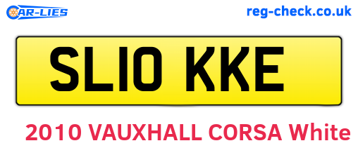 SL10KKE are the vehicle registration plates.