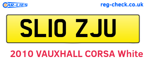 SL10ZJU are the vehicle registration plates.
