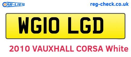WG10LGD are the vehicle registration plates.