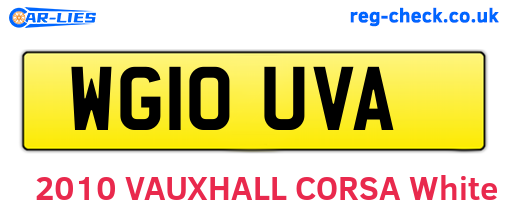 WG10UVA are the vehicle registration plates.