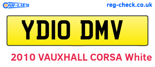 YD10DMV are the vehicle registration plates.