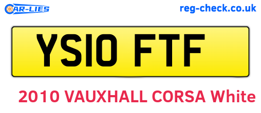 YS10FTF are the vehicle registration plates.