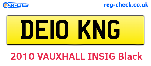 DE10KNG are the vehicle registration plates.