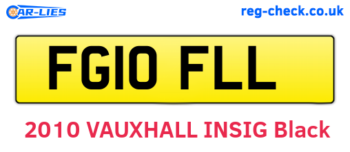 FG10FLL are the vehicle registration plates.