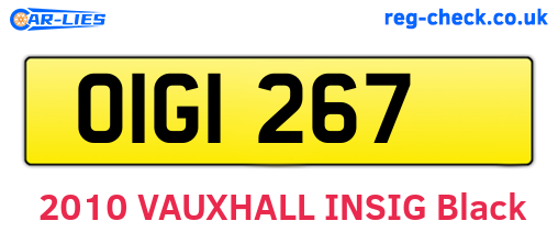 OIG1267 are the vehicle registration plates.