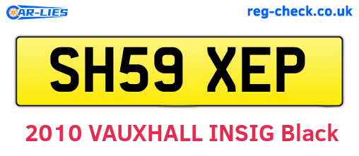 SH59XEP are the vehicle registration plates.
