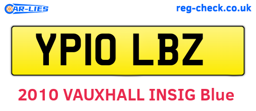 YP10LBZ are the vehicle registration plates.
