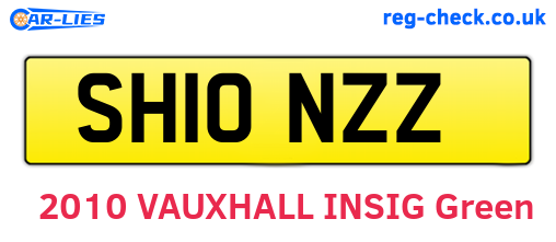 SH10NZZ are the vehicle registration plates.