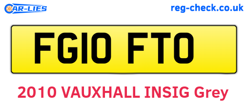 FG10FTO are the vehicle registration plates.