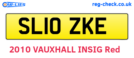 SL10ZKE are the vehicle registration plates.