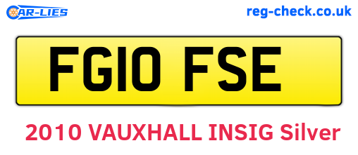 FG10FSE are the vehicle registration plates.