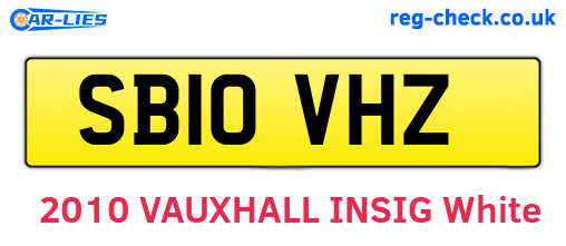 SB10VHZ are the vehicle registration plates.