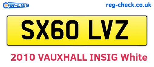 SX60LVZ are the vehicle registration plates.