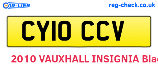 CY10CCV are the vehicle registration plates.